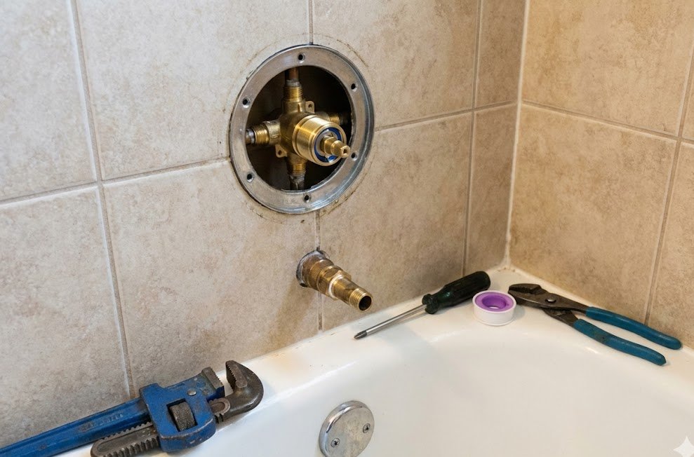Bath valve repair