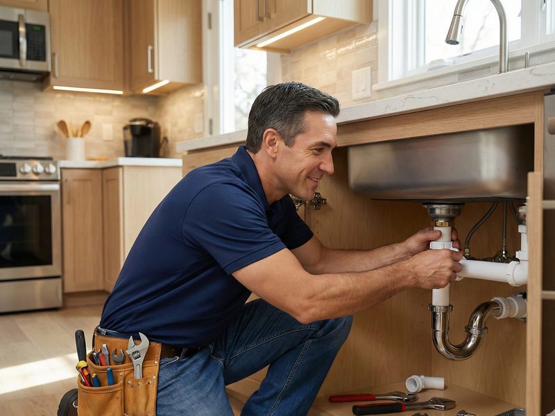Kitchen sink installation